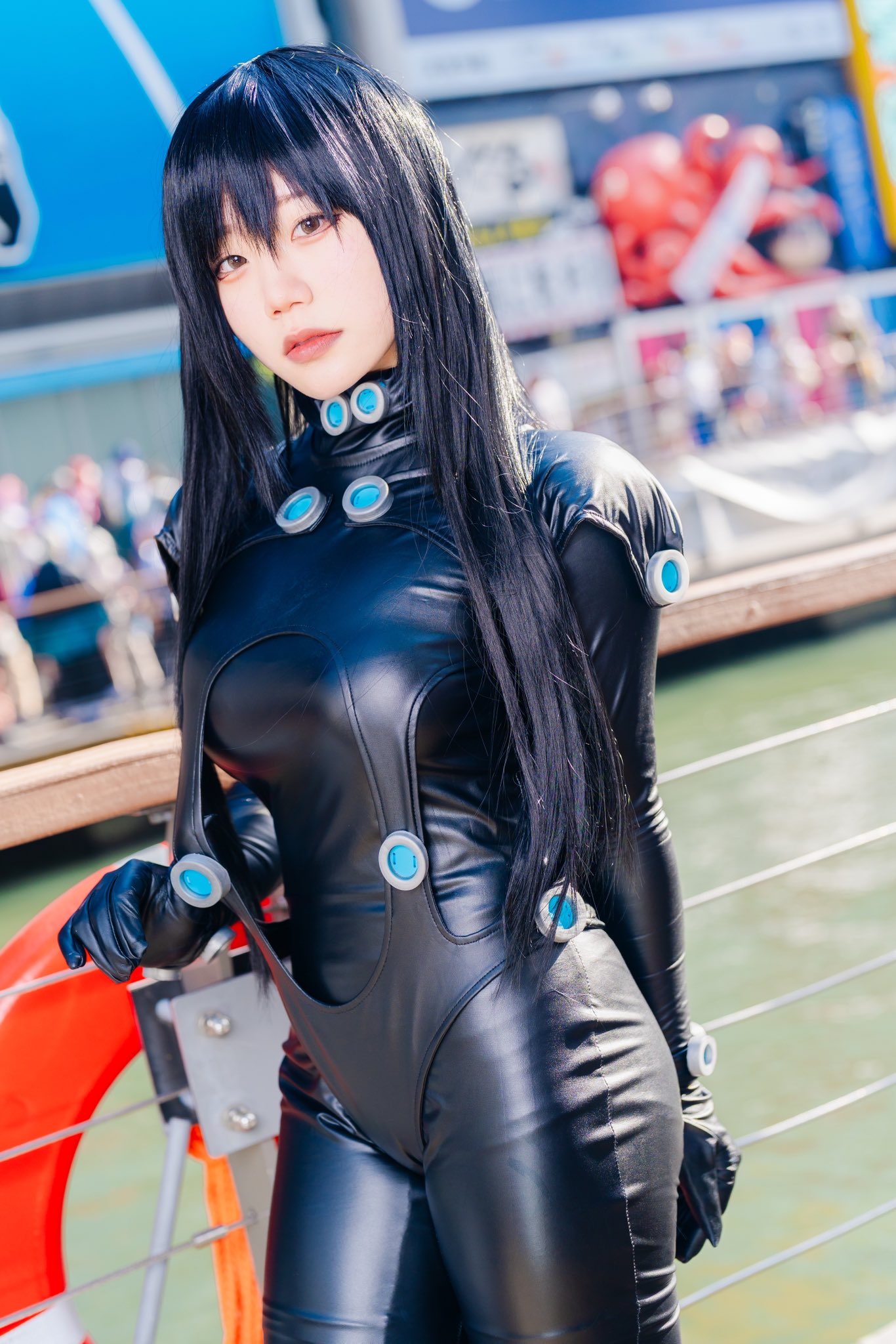 GANTZ ガンツ ボディースーツ　コスプレ　ウィッグ付き サイズ　Ｌ GANTZ ガンツ ボディースーツ コスプレ ウィッグ付き サイズ L