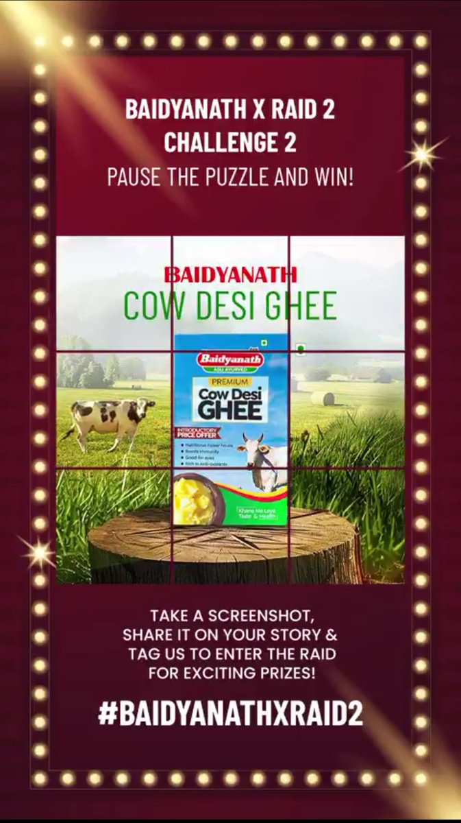 Styllish_Ajeet's tweet photo. @baidyanathgroup Here's my perfect screenshot 👇
@baidyanathgroup
#Baidyanath #Ayurveda #BaidyanathxRAID2 #RAID2Collab #TraditionMeetsThrill #DesiPower #BollywoodAction #BollywoodCollaboration #WinWithBaidyanath
Tags
@AtulKumarAditya @Parmit71 @pankajsharmaKP @Ayush_Rajpoot24 @ak_kingslayer https://t.co/mr4cgN60eD