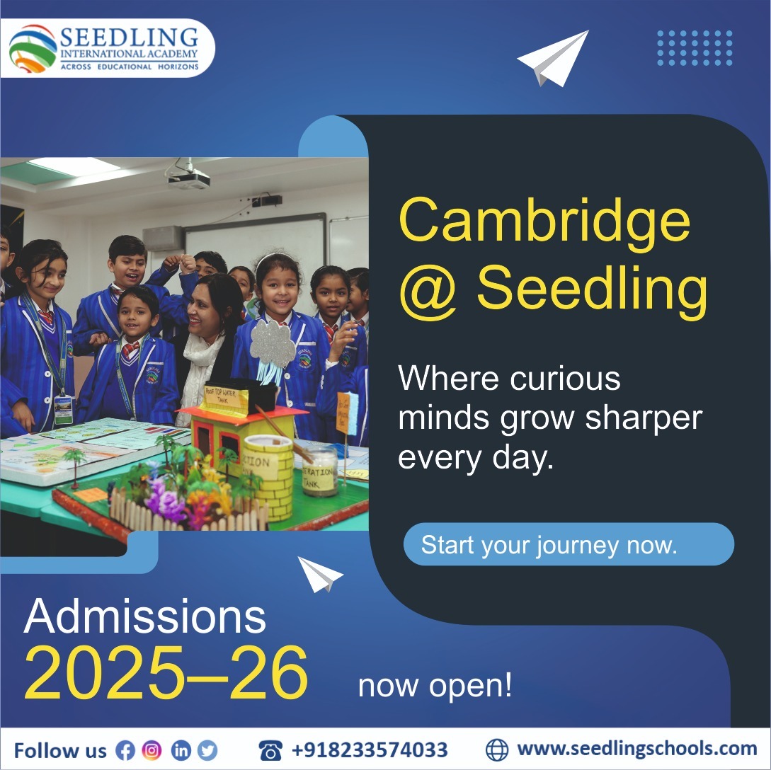 IntSeedling's tweet image. Admissions for 2025–26 are now open!

Discover a global learning experience at Cambridge @ Seedling, where curiosity meets academic excellence. Empowering students with critical thinking, creativity, and a future-ready mindset in a world-class environment.

#AdmissionsOpen2025
