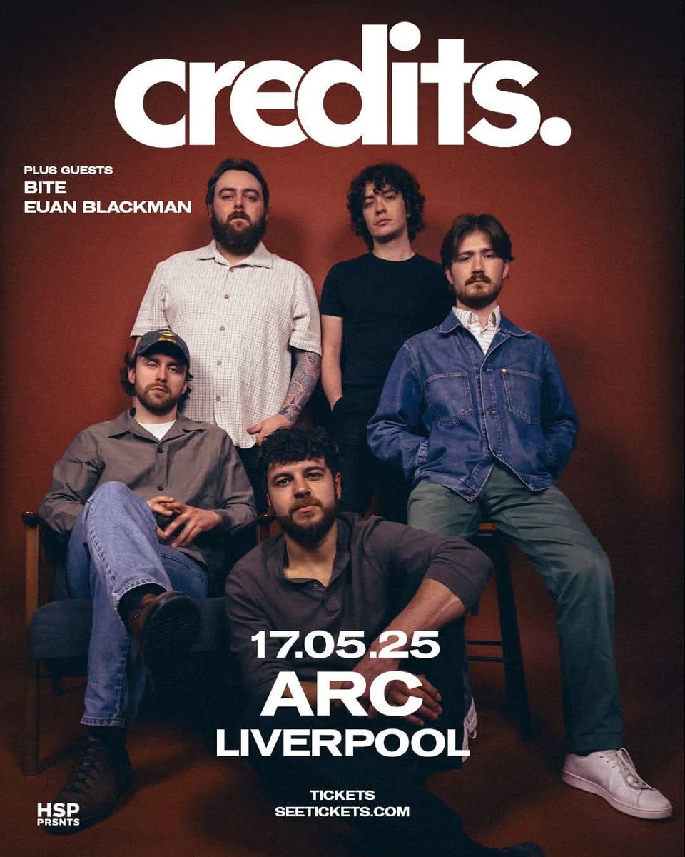 A.R.C @ Camp&Furnace Liverpool (@a_r_c_liverpool) on Twitter photo #ARCLiverpool
Saturday 17th May 2025
#CreditsBand
Plus Support
#Bite
#EuanBlackman
LAST FEW TICKETS
skiddle.com/whats-on/Liver…
<a href="/A_R_C_liverpool/">A.R.C @ Camp&Furnace Liverpool</a>
67 Greenland Street
#Liverpool
L1 0BY #ARCLiverpool
Saturday 17th May 2025
#CreditsBand
Plus Support
#Bite
#EuanBlackman
LAST FEW TICKETS
skiddle.com/whats-on/Liver…
<a href="/A_R_C_liverpool/">A.R.C @ Camp&Furnace Liverpool</a>
67 Greenland Street
#Liverpool
L1 0BY