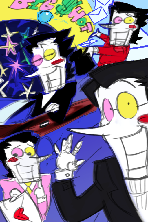 NastyAnjill's tweet image. I was working on this drawing for Spamton's birthday but my fucking phone killed itself and I don't think i'll be able to ever render it so all you get is the botched Wip... I think they're gonna get my #spamton Fan card revoked
#deltarune