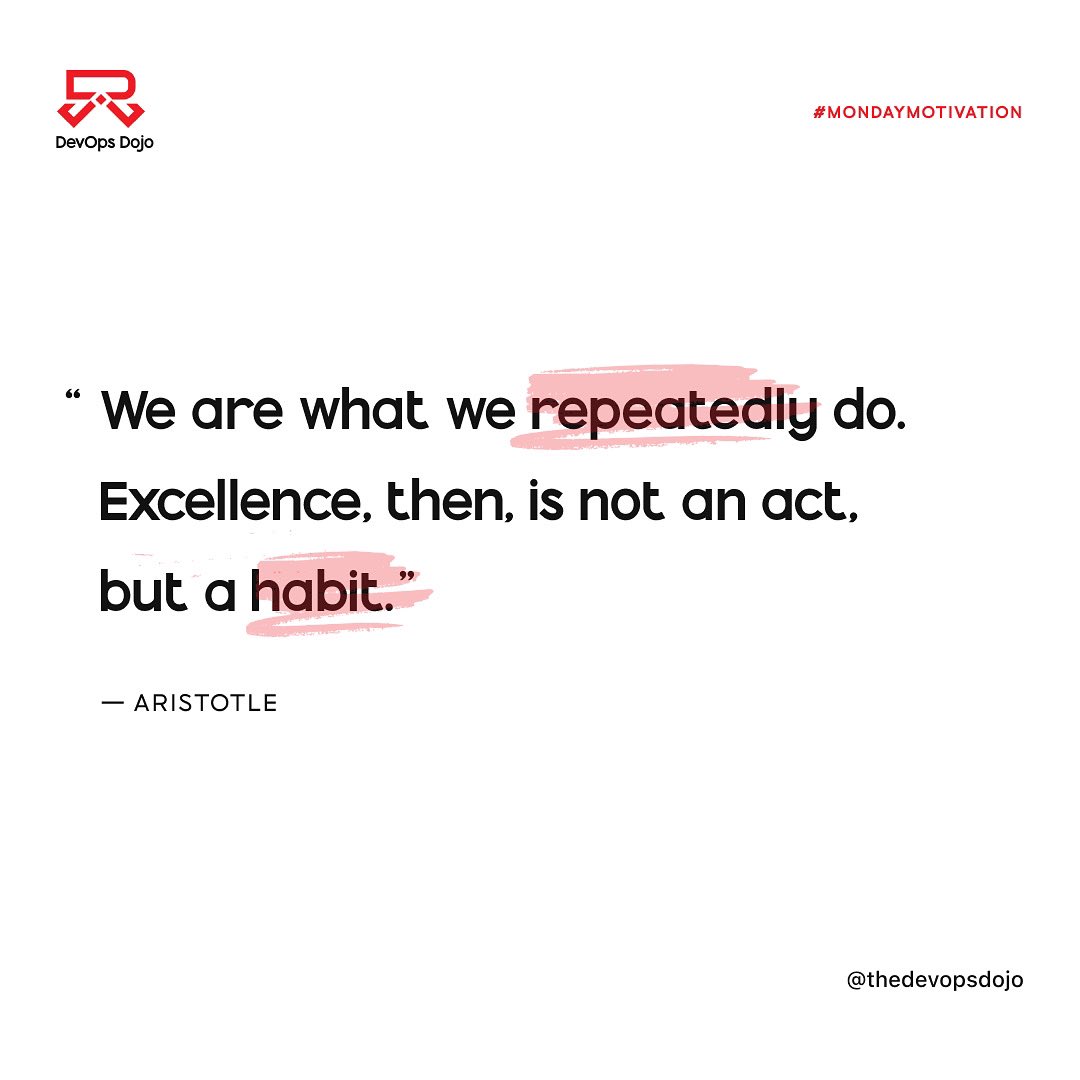 thedevopsdojo's tweet image. Let’s Start The Week With Some Motivation 

If no one’s gonna motivate you, we definitely will! 🔥

It’s a new week, let’s get it!!!

#devopsdojo #wearedojo