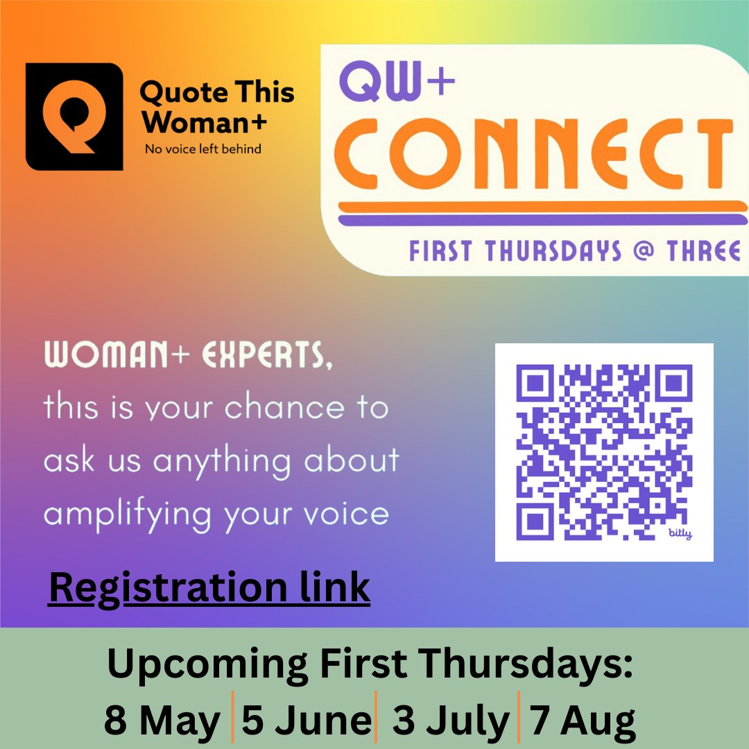 Hello QW+ Friend

We are so excited to share our upcoming QW+ Connect: First Thursdays at Three with you. This is a session that allows you to ask us anything. We will be hosting our third session on 08 May 2025 at 15:00 (SAST). Please find the flyer attached with all the dates