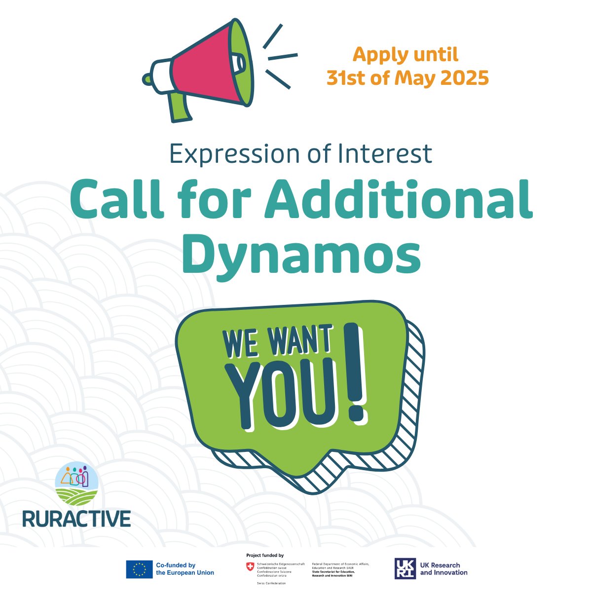 Ruractive_EU (@ruractive_eu) on Twitter photo Ready to transform your community? Join us to:
✅ Launch your own smart, community-led development process
✅ Receive free training, tools & capacity-building support
✅ Co-create practical, locally driven solutions
👉 tinyurl.com/mpcpn8ry
#RuralInnovation <a href="/REA_research/">European Research Executive Agency</a> Ready to transform your community? Join us to:
✅ Launch your own smart, community-led development process
✅ Receive free training, tools & capacity-building support
✅ Co-create practical, locally driven solutions
👉 tinyurl.com/mpcpn8ry
#RuralInnovation <a href="/REA_research/">European Research Executive Agency</a>
