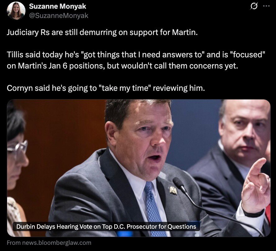 Attorney General Ken Paxton (@kenpaxtontx) on Twitter photo John Cornyn is trying to undermine President Trump's agenda by refusing to say if he supports <a href="/USAEdMartin/">U.S. Attorney Ed Martin</a> and intentionally stopping his nomination by wasting time we don't have.
President Trump, Ed Martin, and the American people deserve better. John Cornyn is trying to undermine President Trump's agenda by refusing to say if he supports <a href="/USAEdMartin/">U.S. Attorney Ed Martin</a> and intentionally stopping his nomination by wasting time we don't have.
President Trump, Ed Martin, and the American people deserve better.