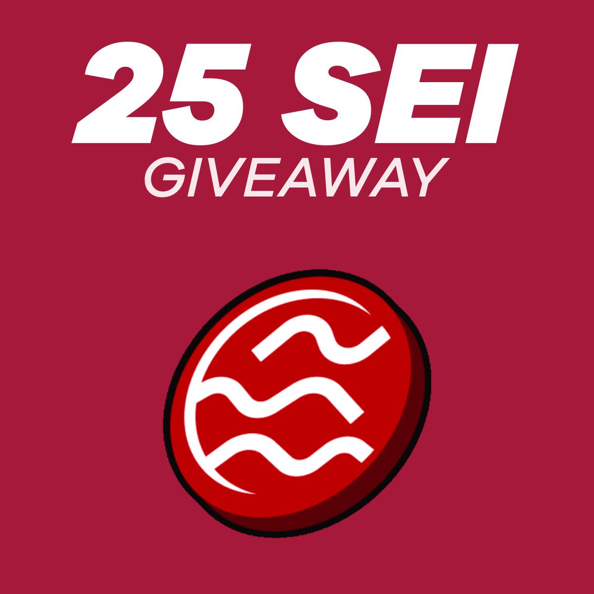 🔴𝗦𝗲𝗶 𝗚𝗶𝘃𝗲𝗮𝘄𝗮𝘆🔴

25 $SEI Tᴏᴋᴇɴs 

To participate: 
• Follow <a href="/mauricedefi/">Maurice 🐉</a>
• Like + Retweet
• Tag a friend

 Wɪɴɴᴇʀ ᴀɴɴᴏᴜɴᴄᴇᴅ ɪɴ 48 ʜᴏᴜʀs ⏰