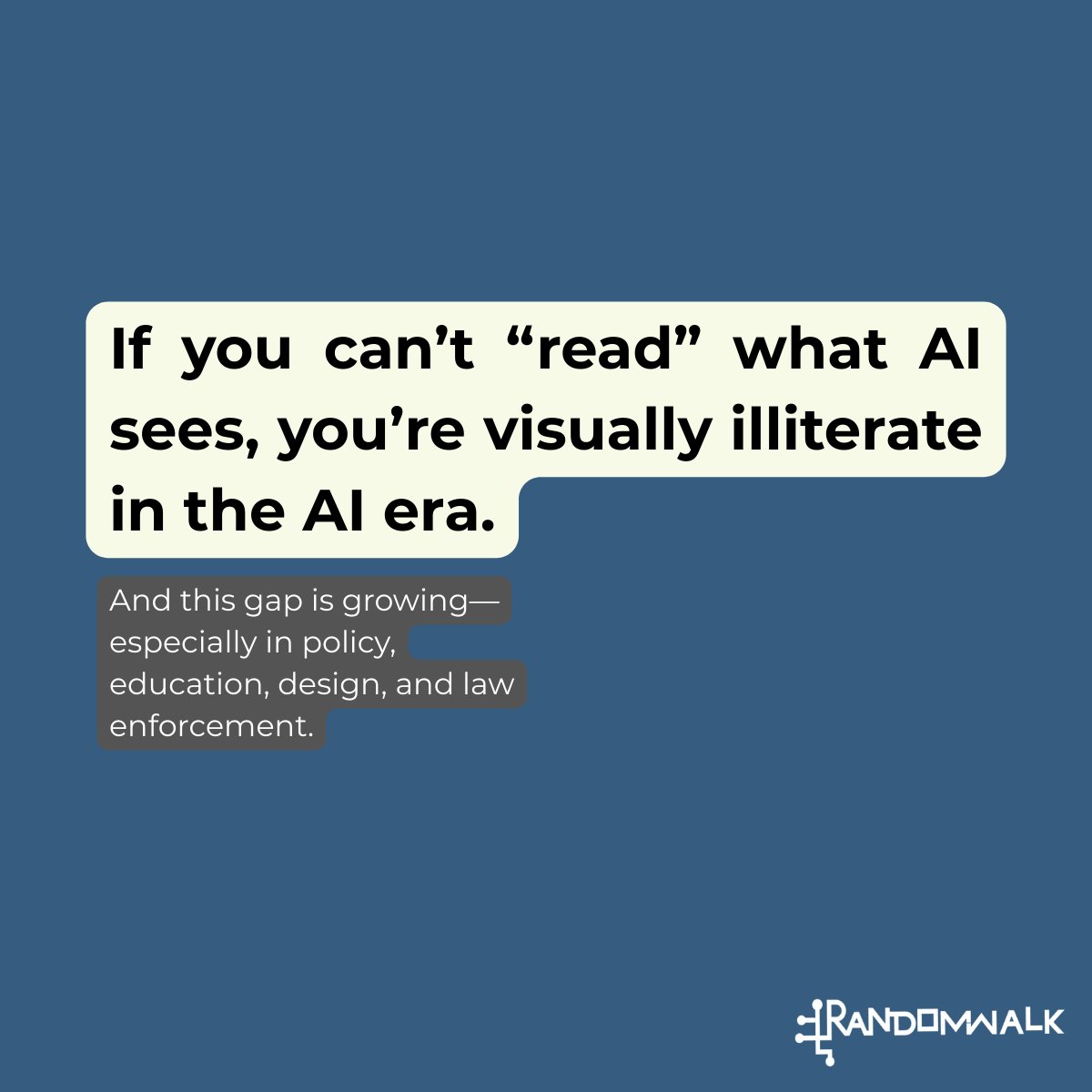 randomwalk_ai's tweet photo. 𝐓𝐡𝐞 𝐍𝐞𝐰 𝐈𝐥𝐥𝐢𝐭𝐞𝐫𝐚𝐜𝐲?
We’re entering a world where machines don’t just see—they interpret.

𝐑𝐞𝐚𝐝 𝐦𝐨𝐫𝐞 𝐟𝐫𝐨𝐦 𝐨𝐮𝐫 𝐛𝐥𝐨𝐠𝐬
https://t.co/EBXyyjWRdC

#VisualAI #AIExplained #MachineVision 
#AIEthics #RandomwalkAI #ComputerVision #ThoughtLeadership #AI https://t.co/NNXIlnKacN