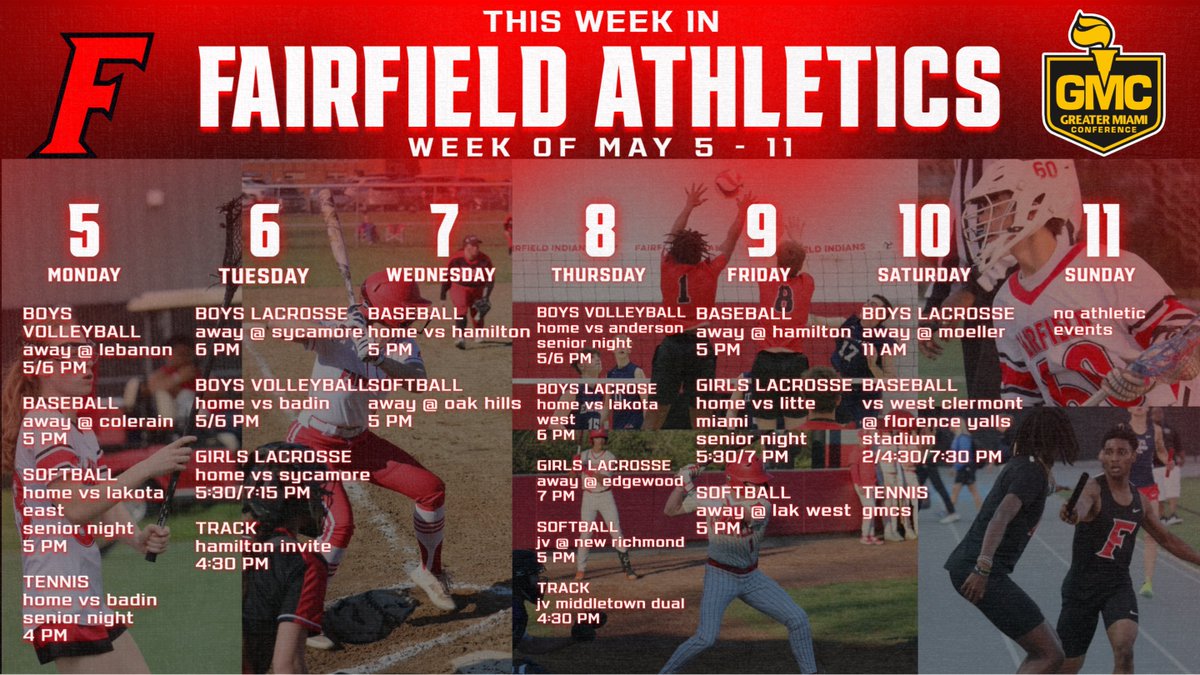 The latest edition of the Tribe Times Newsletter is now available!

-Schedules + Tournament Information
-Softball Final Four Celebration
-Staff Appreciation Night
-Mental Health Awareness Recap

#FairfieldAthletics #OneTribe

Tribe Times - May 5, 2025: view.gogipper.com/page/3004635