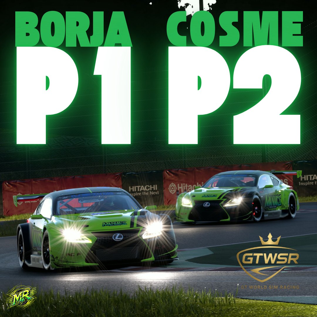 🟢𝑮𝑻 𝑾𝑶𝑹𝑳𝑫 𝑳𝑬𝑨𝑮𝑼𝑬🟢

Debut soñando por parte de #Cosme_86 con una sólida carrera. Una inyección de moral que seguramente nos traiga mayores frutos pronto.

¡Y qué decir de #Borseman! Tardó en llegar esa victoria, aunque no dudamos que será la primera de muchas.