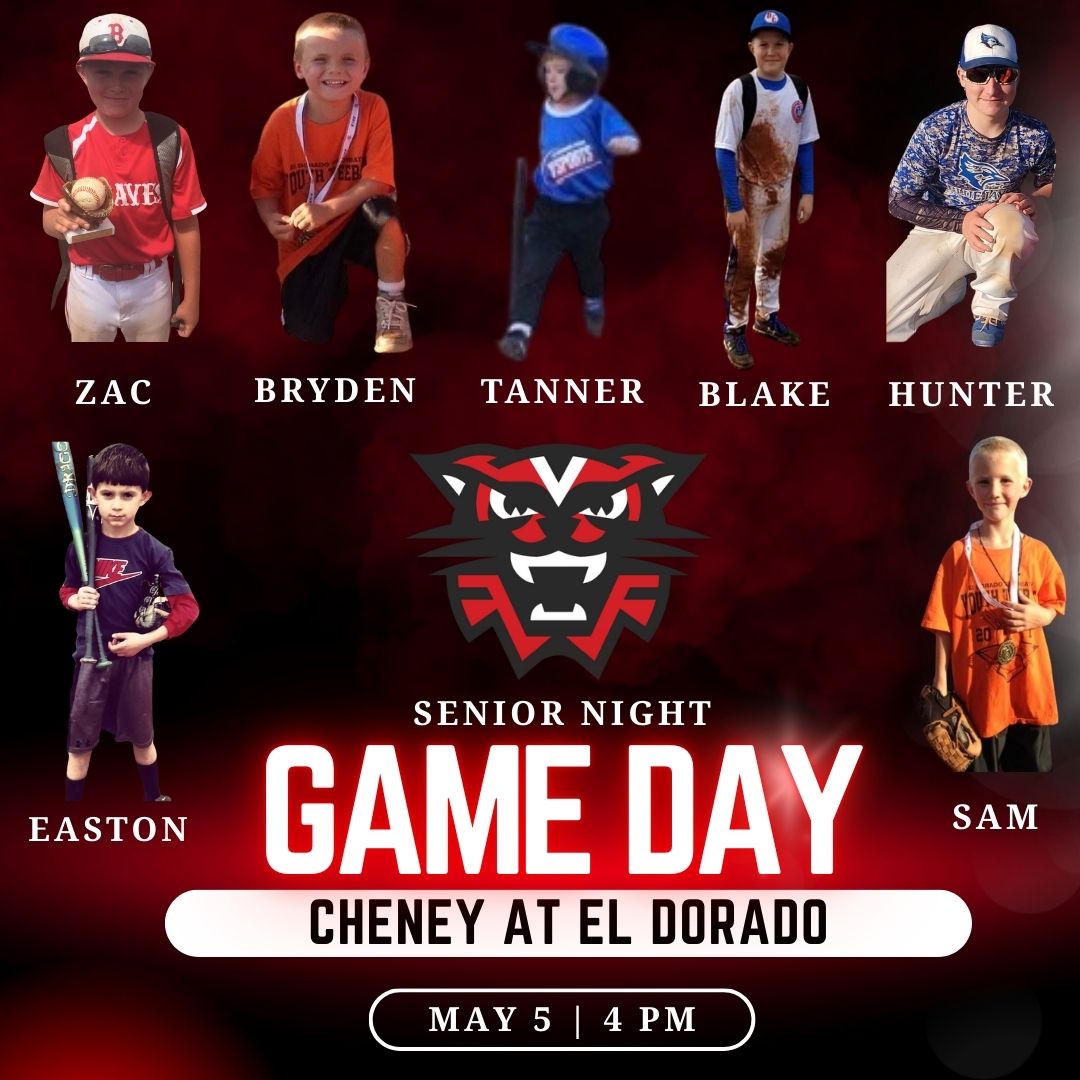 Coach McCormick BSBL (@coachmac_bsbl) on Twitter photo Varsity Game Day. Senior Night for our 7 dudes #ELDO
<a href="/SamGreene44864/">Sam Greene</a> <a href="/HunterHamm03/">Hunter Hamm</a> <a href="/easton_perkins3/">Easton Perkins</a> <a href="/Blake_High12/">Blake Hightower</a> <a href="/Riddle10Tanner/">Tanner Riddle</a> <a href="/brydensoper32/">Bryden Soper</a> <a href="/zdjacobs/">Zac Jacobs</a> Varsity Game Day. Senior Night for our 7 dudes #ELDO
<a href="/SamGreene44864/">Sam Greene</a> <a href="/HunterHamm03/">Hunter Hamm</a> <a href="/easton_perkins3/">Easton Perkins</a> <a href="/Blake_High12/">Blake Hightower</a> <a href="/Riddle10Tanner/">Tanner Riddle</a> <a href="/brydensoper32/">Bryden Soper</a> <a href="/zdjacobs/">Zac Jacobs</a>