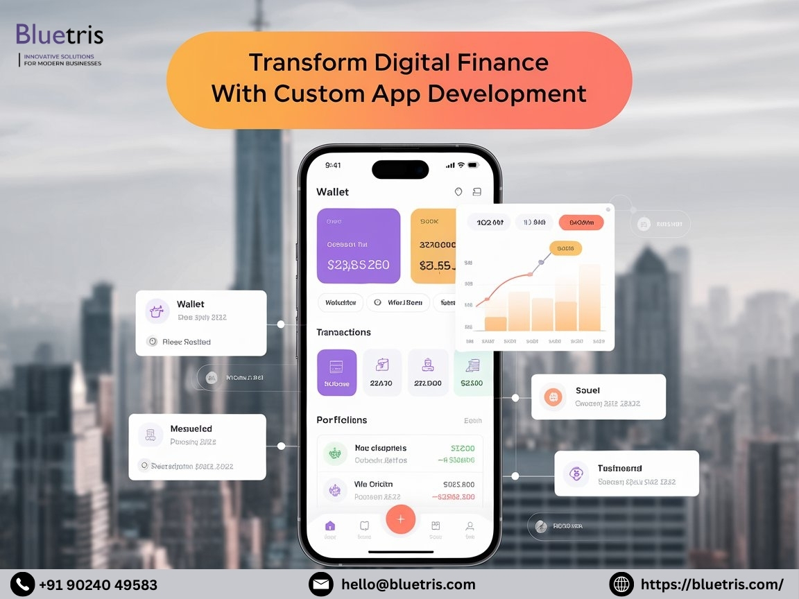 BluetrisT's tweet image. Launch a secure & scalable fintech app with Bluetris Technologies!
💳 UPI, Wallets, KYC, AML
📊 Real-time Dashboards
🔐 Data Encryption
Built with Flutter, Node.js, Firebase & AWS.
📞 +91-90240 49583
🔗 bluetris.com/on-demand-fint…
#fintechappdevelopment #AppDevelopment