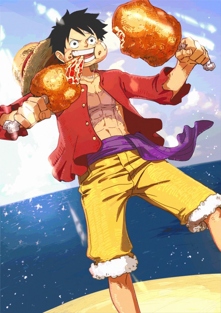 Creuffy1's tweet image. NOUVELLE ILLUSTRATION de LUFFY du manga One Piece pour l’anniversaire du personnage ! 🏴‍☠️ #ONEPIECE