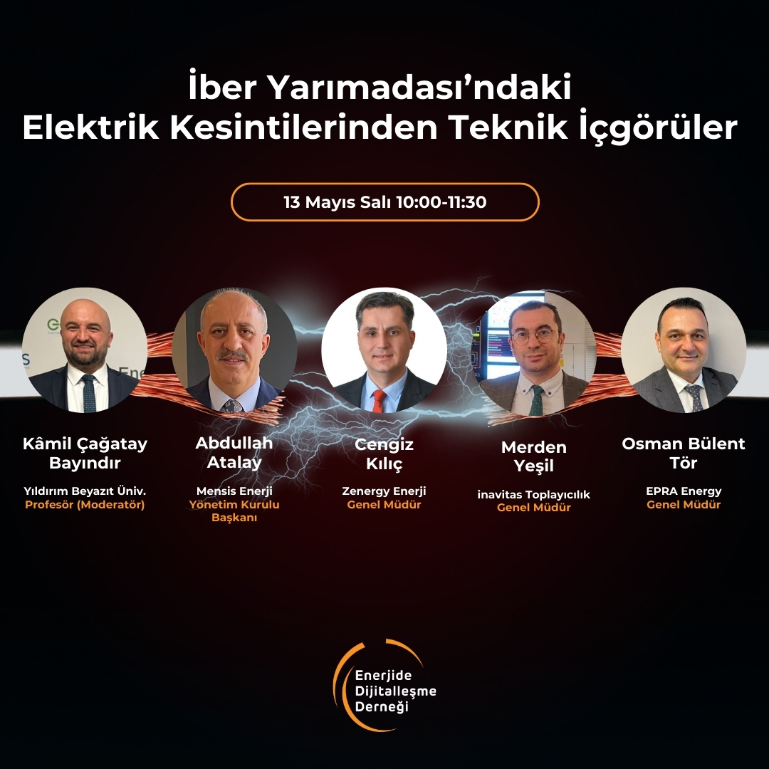 İber Yarımadası'ndaki Elektrik Kesintileri'nden Teknik İçgörüleri değerlendireceğimiz webinarimize davetlisiniz!

📅 13 Mayıs Salı
🕙 10:00 - 11:30

🎯 Kayıt: us06web.zoom.us/webinar/regist…

<a href="/Ediderorg/">EDİDER</a>