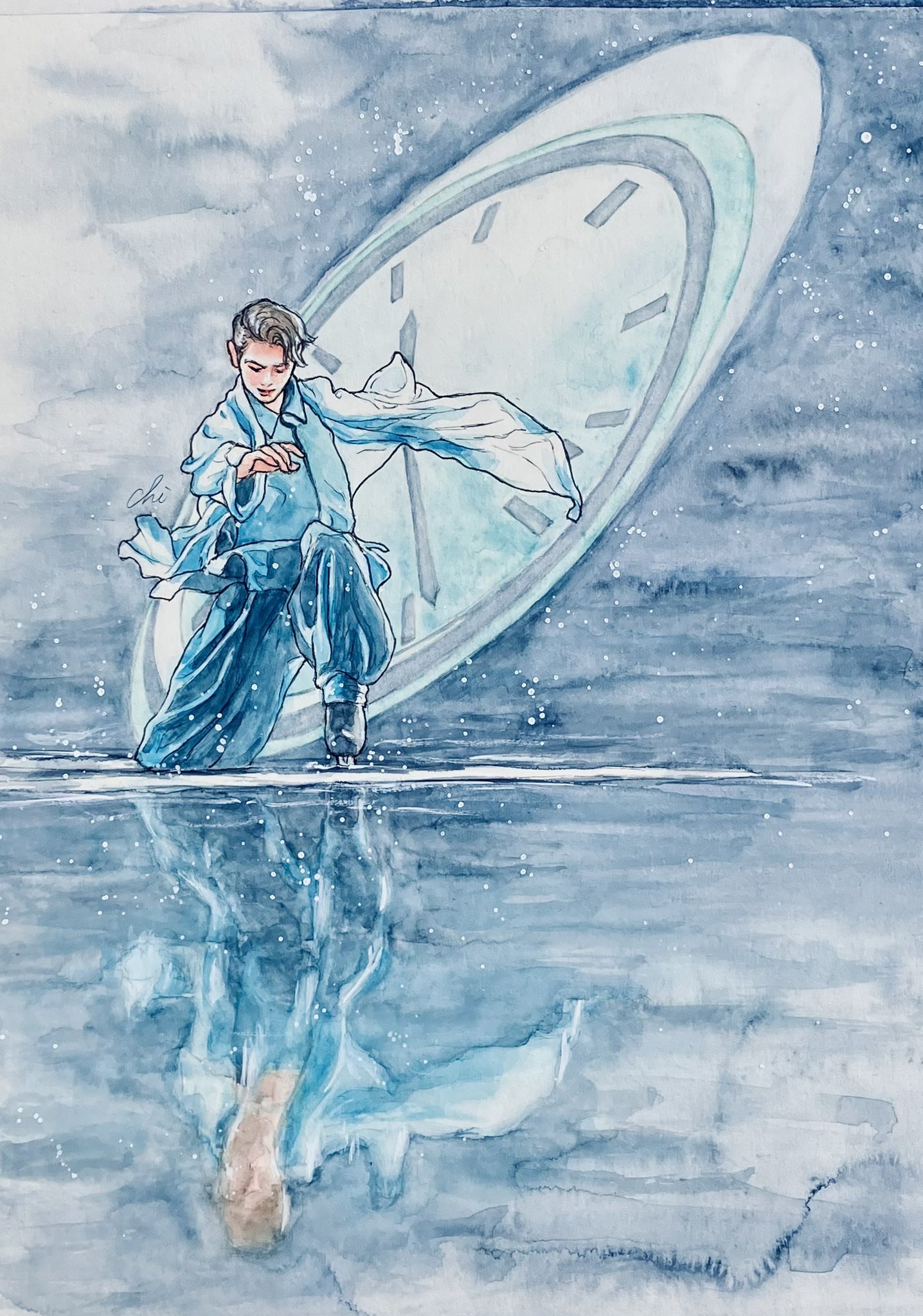 チロル💕様専用 ご注文作品 羽生結弦 絵画2枚 スポーツ選手