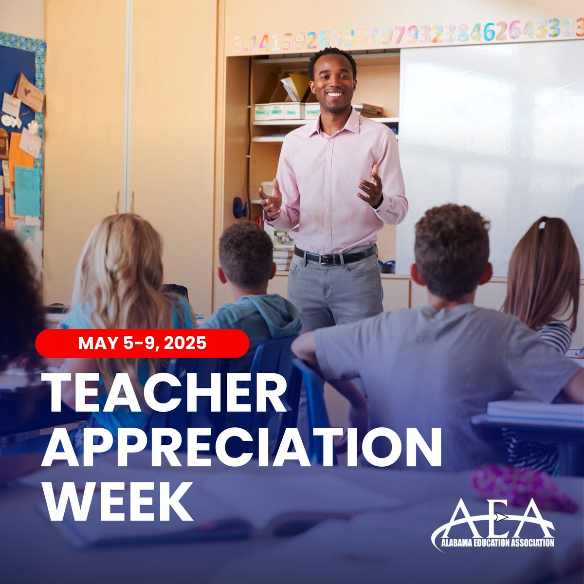 myAEA's tweet image. Happy #TeacherAppreciationWeek! Your dedication, creativity, and care shape students for success inside and outside the classroom. Today and every day, we thank you for making a difference! #myAEA