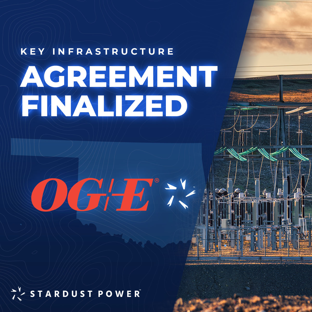 SDST_Power's tweet image. 🔋 Big step forward! Stardust Power has secured a major agreement with @OGandE to build a dedicated substation at our planned lithium refinery in Muskogee, OK. ⚡ Powering the future of clean energy starts here.

👉 zurl.co/iea78

#LithiumRefining #StardustPower