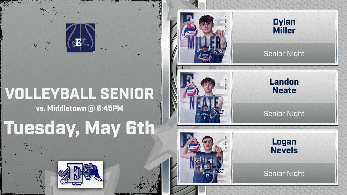 Edgewood Volleyball invites you to celebrate Volleyball Senior Night tomorrow at 6:45 PM against Middletown. Help us make it a night to remember. #THEEDGE @Edgewoodathlet1 <a href="/edgewoodbands/">EdgewoodBandBoosters</a> @swblsports @swosportsdaily @thereportohio