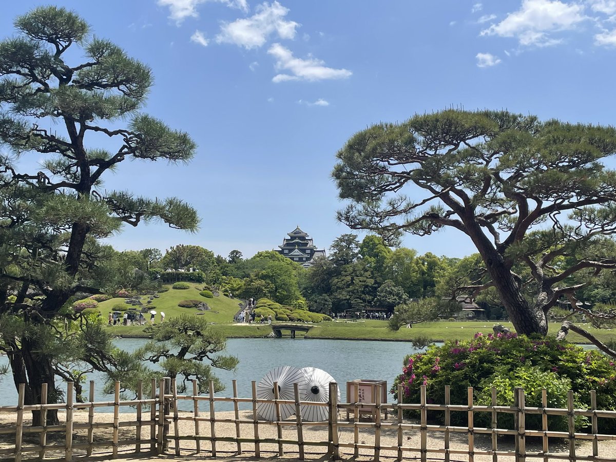 岡山にて岡山城と後楽園に行ってきました！
天気も良く、良い旅日和でした😌