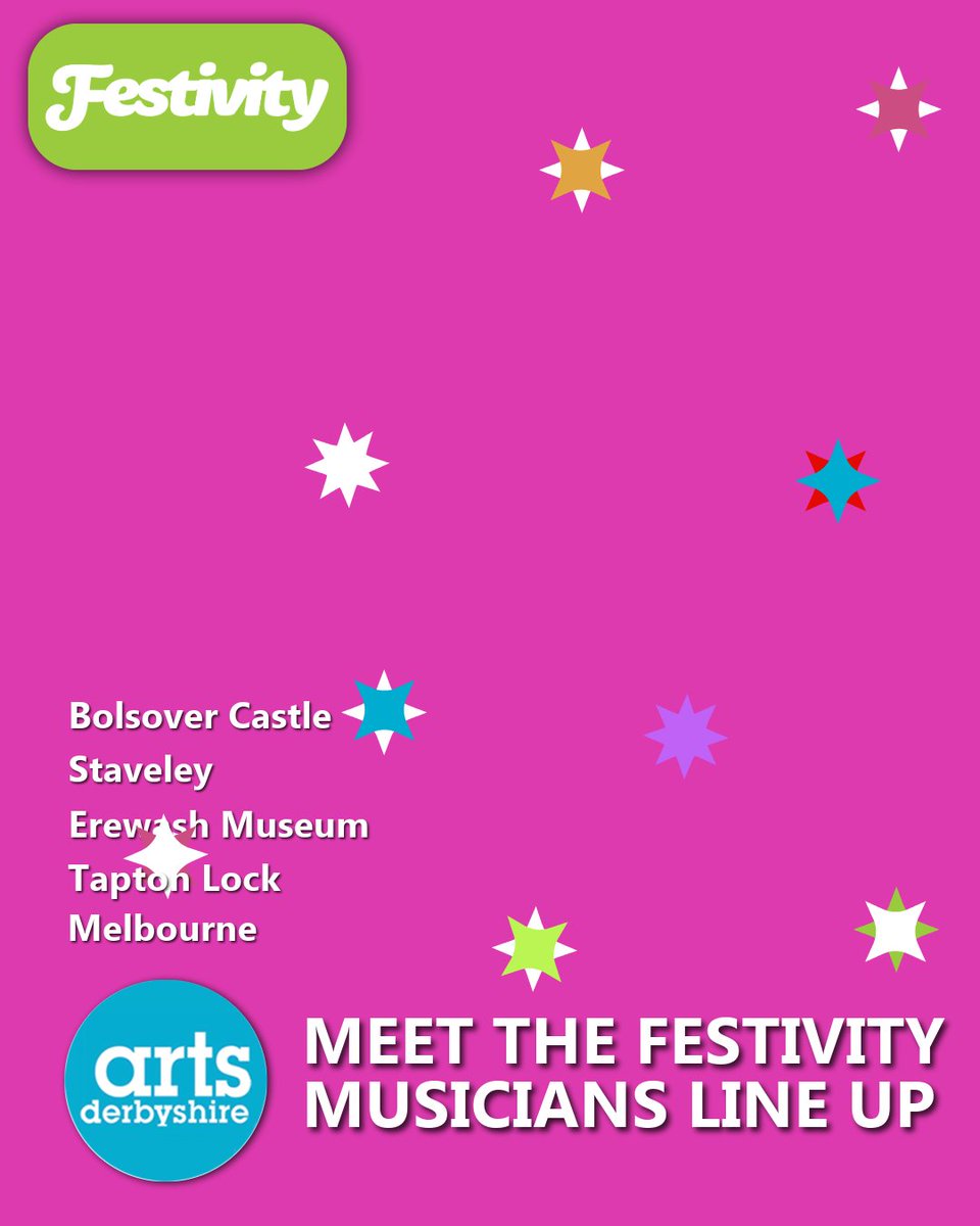 We’re excited to share the line-up of talented musicians who will be taking to the stage as part of Festivity, our summer-long celebration of Derbyshire’s rich creative culture.

Read the blog for more info 👀👇
artsderbyshire.org.uk/news/festivals… 

#festivity #artsderbyshire
