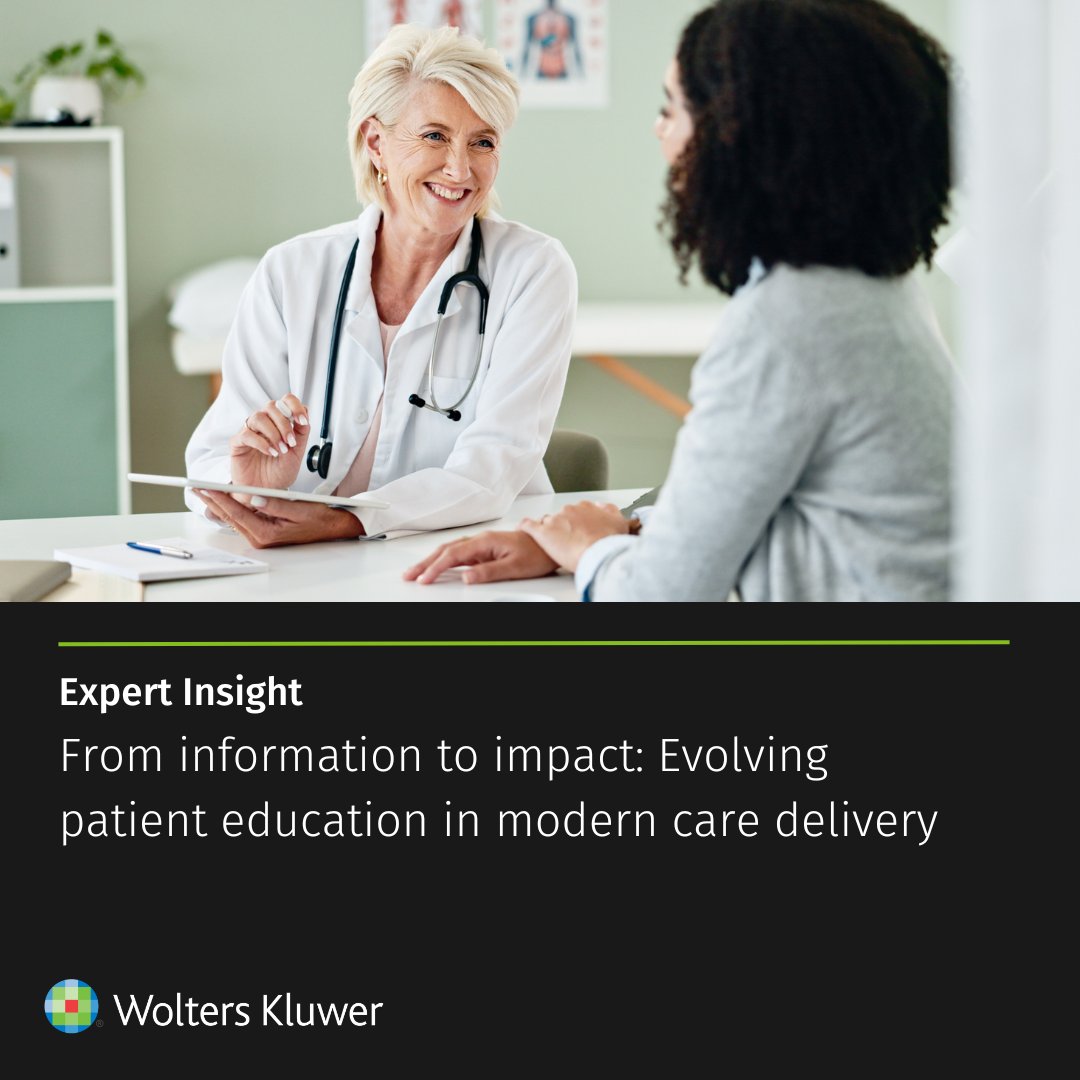 wkhealth's tweet photo. Our #patienteducation library has been expanded and is directly integrated into Epic EHRs and MyChart® patient portals, bringing #clinicaldecisionsupport and patient-facing content into a single, unified experience. Learn more: https://t.co/LwoHAEO3Qy #HealthcareInnovation https://t.co/OIPUoERe6s