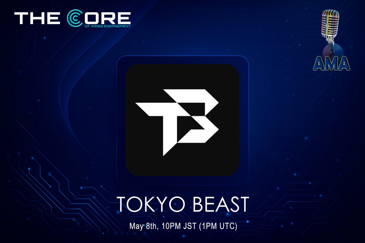Lady's Friends (@ladysfriends_) on Twitter photo 🎙️AMA INCOMING
We're hosting an exclusive AMA with <a href="/TOKYOBEAST_EN/">TOKYO BEAST</a>
📅 May 8th
⏰ 10PM JST | 1PM UTC
📍 In our Discord discord.gg/thecore
Brace yourselves — Tokyo Beast is about to drop game-changing alpha 🧨
This isn't just an AMA — it's a front-row seat to the 🎙️AMA INCOMING
We're hosting an exclusive AMA with <a href="/TOKYOBEAST_EN/">TOKYO BEAST</a>
📅 May 8th
⏰ 10PM JST | 1PM UTC
📍 In our Discord discord.gg/thecore
Brace yourselves — Tokyo Beast is about to drop game-changing alpha 🧨
This isn't just an AMA — it's a front-row seat to the