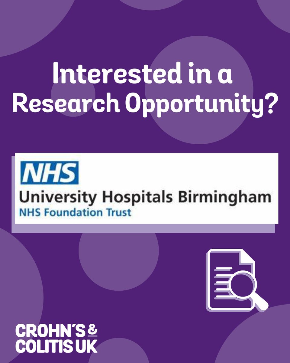 New Shaping Research Opportunity!

Researchers at University Hospitals Birmingham NHS Foundation Trust are developing a new study looking at the impact of rectovaginal fistula on quality of life and the role of Seton Scaffold Device in treatment.

Click: ow.ly/Hv9s50VLRms