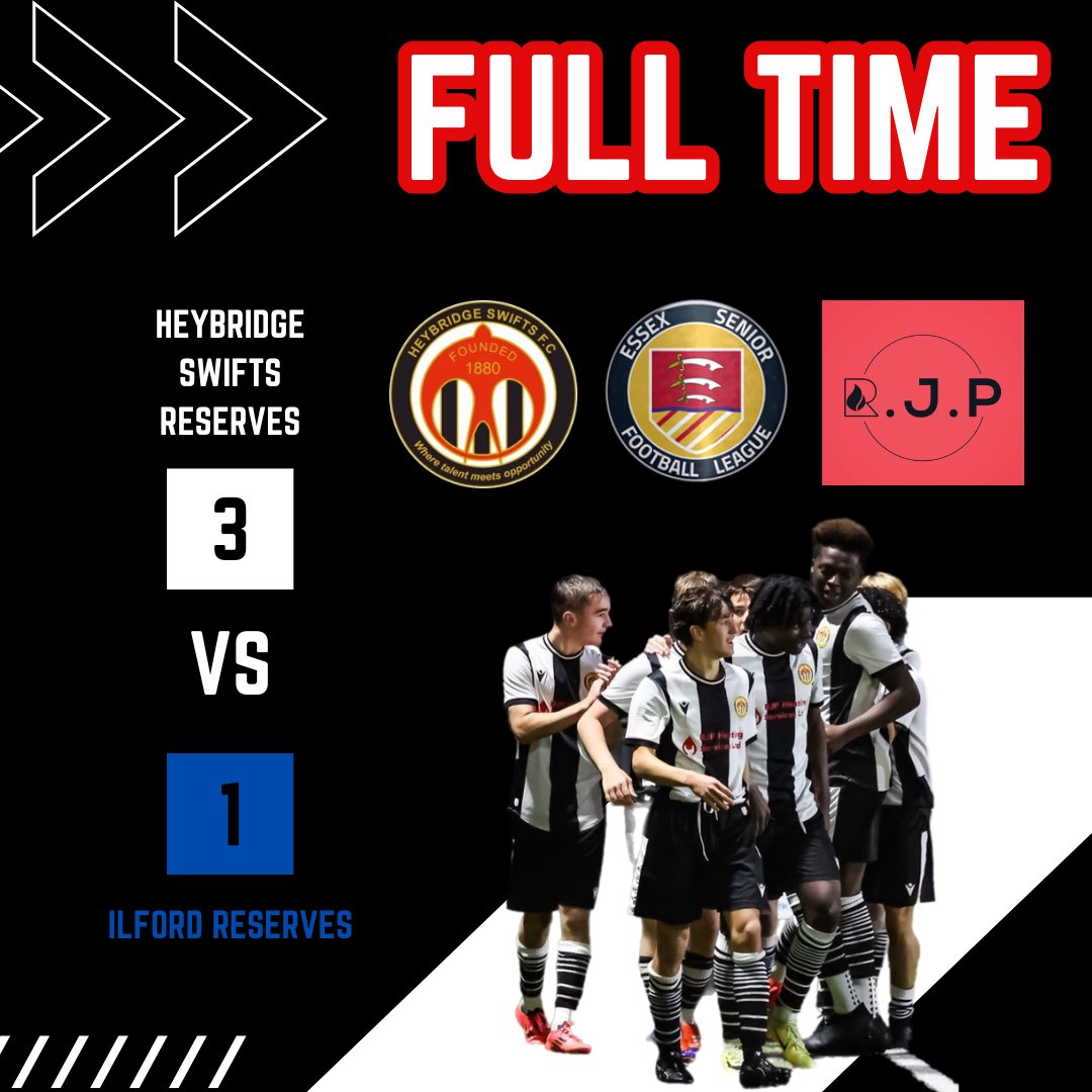 Full time in the South Cup Final and we win the cup with a 3-1 win 💪🏻 

Doing the double this season 🏆🏆

Up the Swifts ⚫️⚪️

#Swifts #ESL #Champions #Double