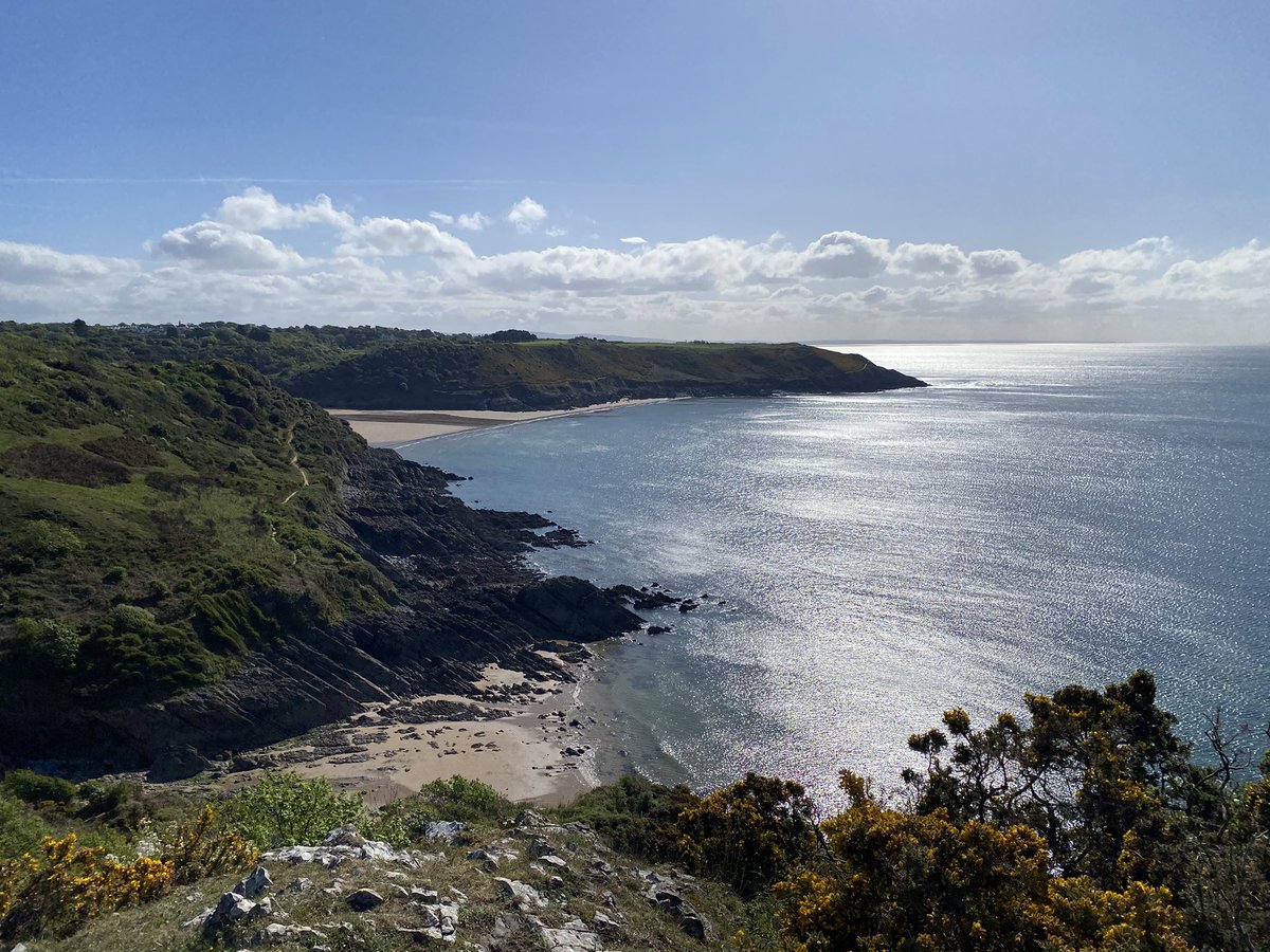Beautiful 8.5 k walk today on the Gower coast.