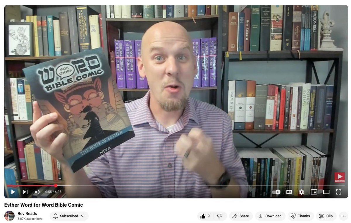 REVIEW OF ESTHER: Here is another great review from Rev Reads. Extract: " I didn't want to put it down!" 

youtu.be/H68iA7wOWSw?si…

#purim