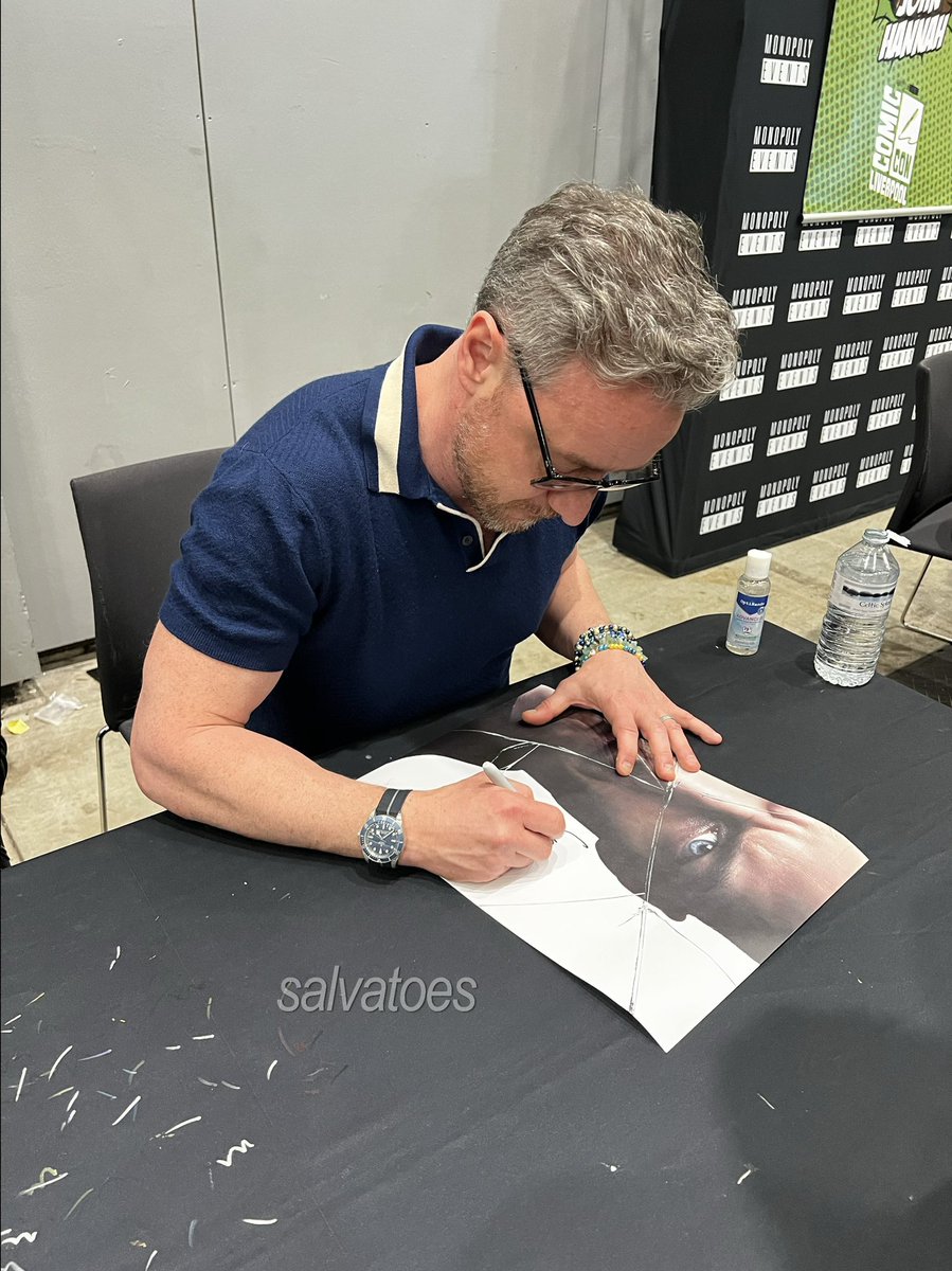 James McAvoy during autograph session at the Liverpool Comic Con