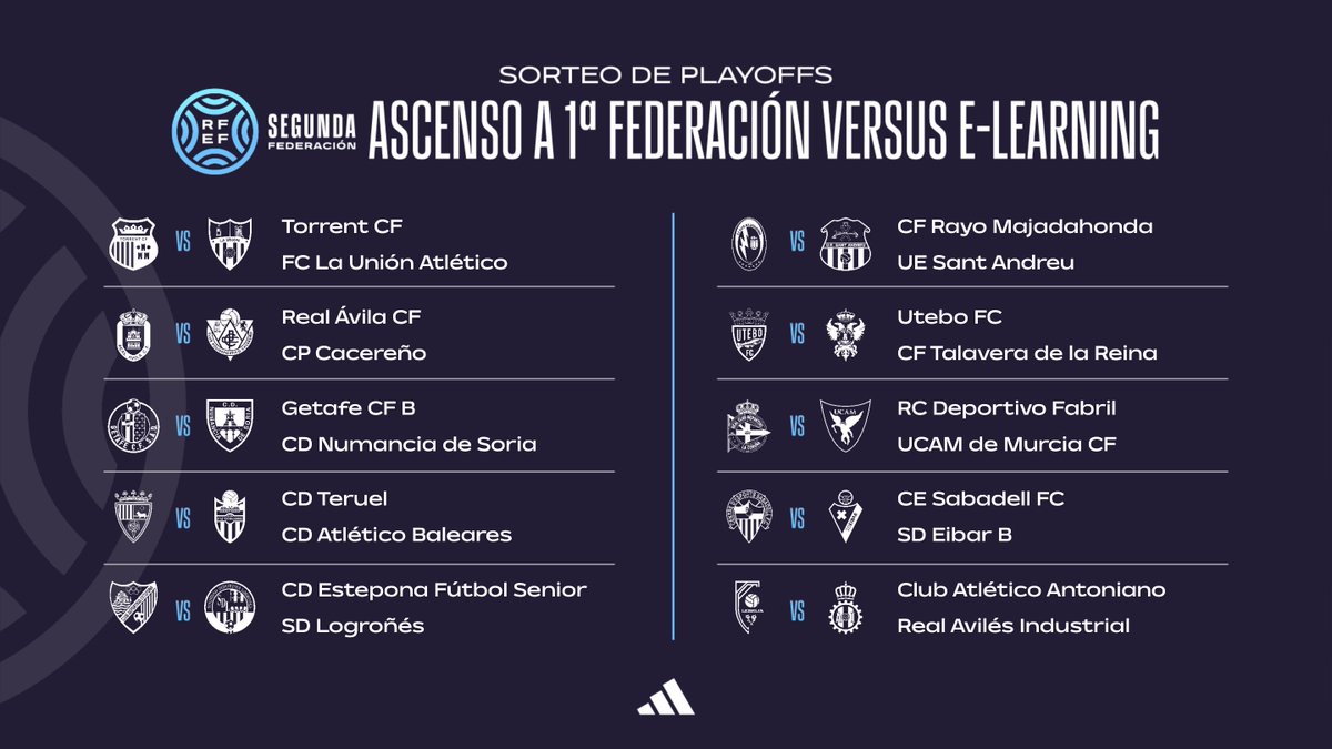 ⚠ 𝗢𝗙𝗜𝗖𝗜𝗔𝗟

¡Definidas las 𝘀𝗲𝗺𝗶𝗳𝗶𝗻𝗮𝗹𝗲𝘀 de los 𝗣𝗹𝗮𝘆𝗼𝗳𝗳𝘀 𝗱𝗲 𝗔𝘀𝗰𝗲𝗻𝘀𝗼 a #PrimeraFederación!  

🗓️ Ida: 10/11 de mayo.
🗓️ Vuelta: 17/18 de mayo.