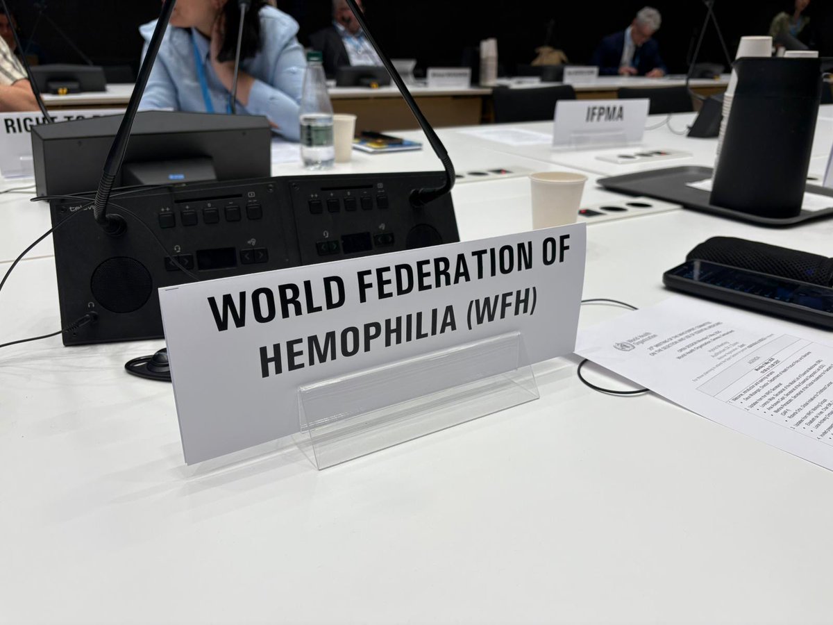 WFH (@wfhemophilia) on Twitter photo Today, the WFH joined in the #WHO 25th Expert Committee Meeting on Selection and Use of Essential Medicines. <a href="/RKaczmarekDr/">Radoslaw Kaczmarek</a> & <a href="/Clive_Smith_/">Clive Smith</a> delivered a statement outlining critical updates needed to align the EML with international clinical guidelines. โก๏ธ bit.ly/3RN97V9 Today, the WFH joined in the #WHO 25th Expert Committee Meeting on Selection and Use of Essential Medicines. <a href="/RKaczmarekDr/">Radoslaw Kaczmarek</a> & <a href="/Clive_Smith_/">Clive Smith</a> delivered a statement outlining critical updates needed to align the EML with international clinical guidelines. โก๏ธ bit.ly/3RN97V9