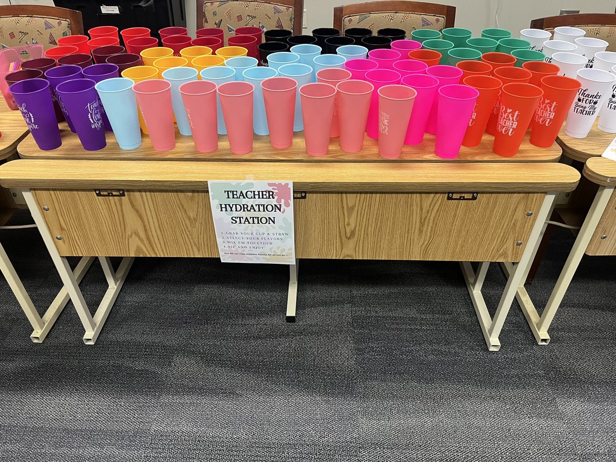 Mrs.Deal_CF_UCPS (@mrsdeal_coach) on Twitter photo This week we celebrate the amazing, hardworking teachers who serve <a href="/UCPSNC/">Union County Public Schools</a> I created a hydration station for teachers this morning to kick off teacher appreciation week! Thank you for all you do teachers! We are so grateful for you all! <a href="/WalterBickettES/">Walter Bickett Elementary School</a> <a href="/AGHoulihan/">Andrew G. Houlihan</a> <a href="/boatcandice/">Candice Boatright</a> This week we celebrate the amazing, hardworking teachers who serve <a href="/UCPSNC/">Union County Public Schools</a> I created a hydration station for teachers this morning to kick off teacher appreciation week! Thank you for all you do teachers! We are so grateful for you all! <a href="/WalterBickettES/">Walter Bickett Elementary School</a> <a href="/AGHoulihan/">Andrew G. Houlihan</a> <a href="/boatcandice/">Candice Boatright</a>