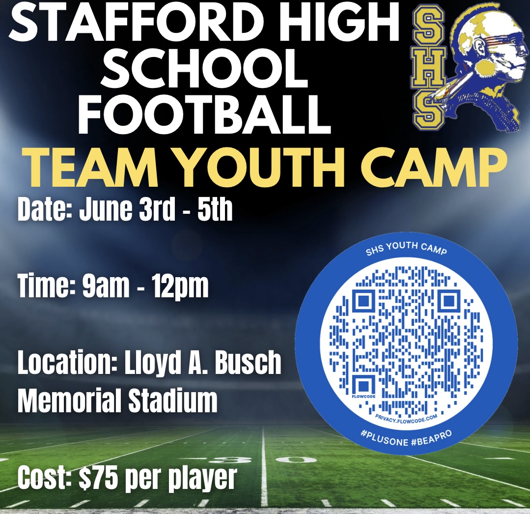 Stafford Indians Football (@shsindiansfb) on Twitter photo We are2⃣9⃣days away from our 2025 TEAM YOUTH FOOTBALL CAMP!
Registration: forms.gle/k3BFvcT62Knead…
Reach out to <a href="/CoachGerardJ/">Gerard Johnson</a> with any questions! We are2⃣9⃣days away from our 2025 TEAM YOUTH FOOTBALL CAMP!
Registration: forms.gle/k3BFvcT62Knead…
Reach out to <a href="/CoachGerardJ/">Gerard Johnson</a> with any questions!