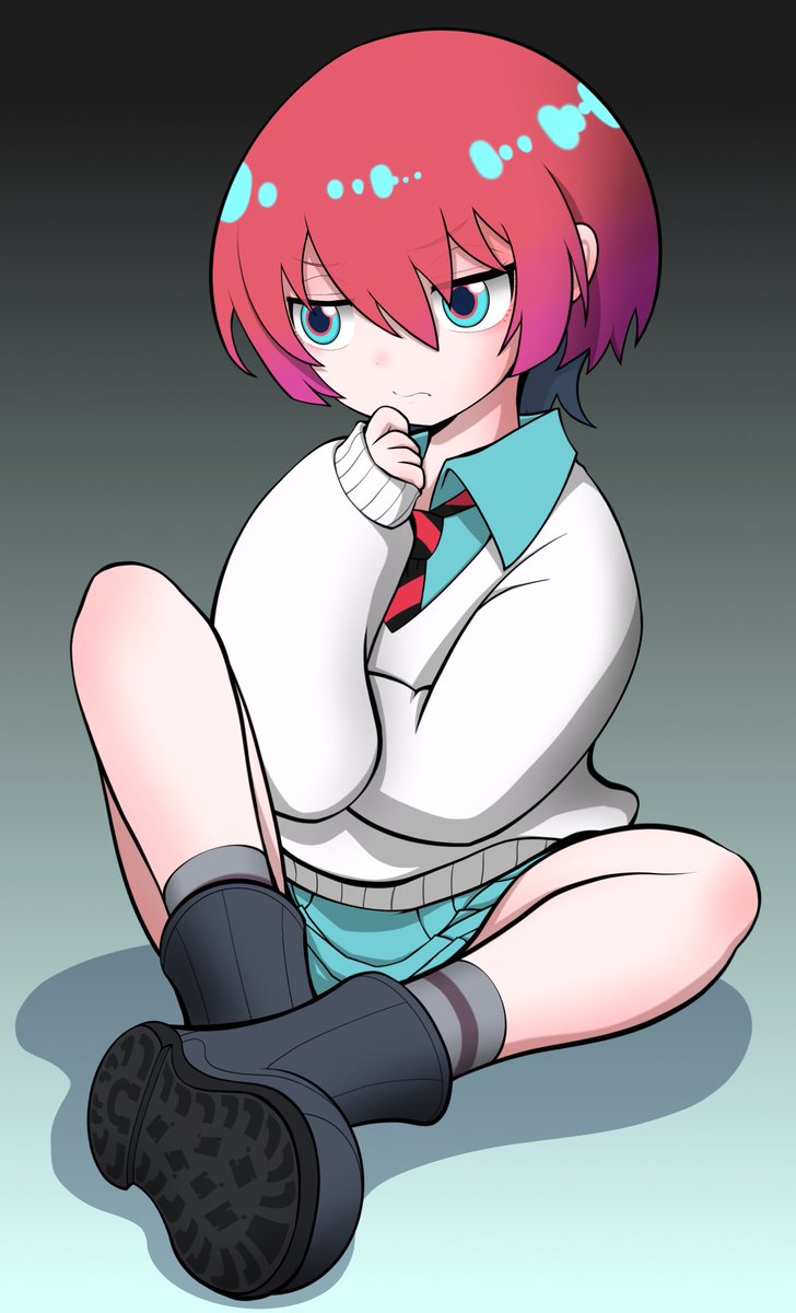 考えるマチュ