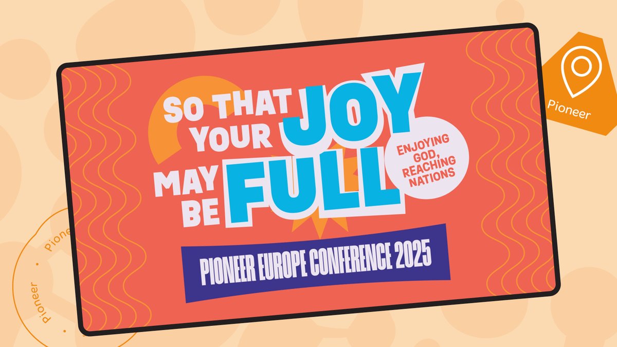 🌍 There is JOY in God's mission to the nations of Europe! Join us in Málaga this September for Pioneer Europe Conference 2025 — connect, be inspired, and enjoy God's presence. Whether you're exploring, going, or supporting, this is for YOU. 
👉 pioneereuropeconference.com