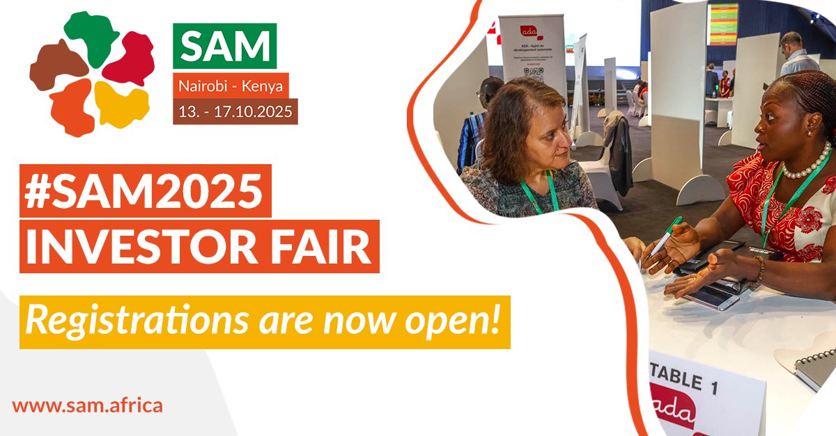 Impact investors seeking to meet African microfinance institutions, banks, SMEs and startups can now secure their place at the #SAM2025 Investor Fair in Nairobi, Kenya, on 16 and 17 October 👉 swll.to/invest-en
