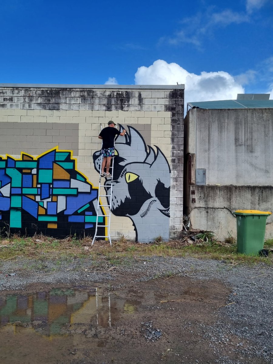 It was fun painting my cats, I didnt have the right brown for a burmese cat but they grey did the job!