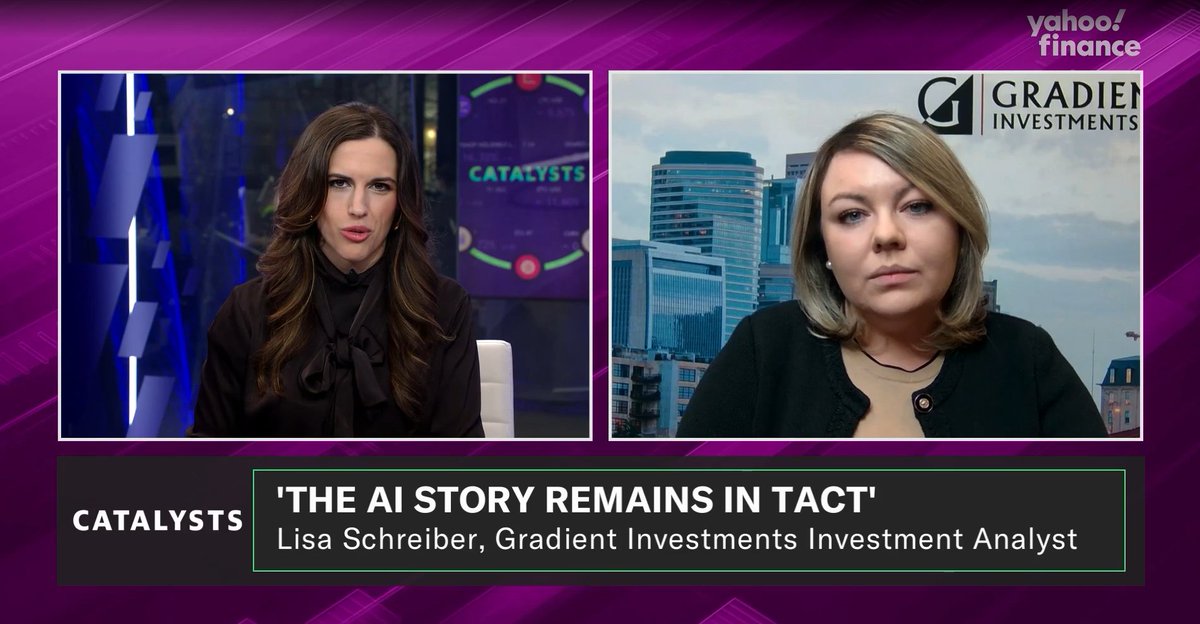 Gradient Investments (@gradient_invest) on Twitter photo Investment Analyst Lisa Schreiber broke down Big Tech earnings and AI investment trends on <a href="/YahooFinance/">Yahoo Finance</a> with <a href="/MadisonMills22/">Mady Mills</a>. The takeaway? CapEx is strong, ad spend is holding, and the #MAG7 rally may have more room to run. finance.yahoo.com/video/mag-7-ea… Investment Analyst Lisa Schreiber broke down Big Tech earnings and AI investment trends on <a href="/YahooFinance/">Yahoo Finance</a> with <a href="/MadisonMills22/">Mady Mills</a>. The takeaway? CapEx is strong, ad spend is holding, and the #MAG7 rally may have more room to run. finance.yahoo.com/video/mag-7-ea…