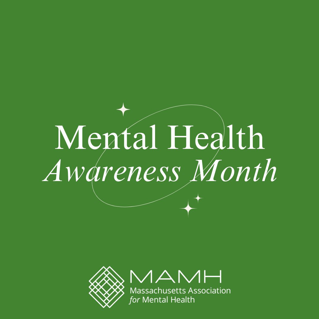 MentalHealth_MA's tweet image. May is Mental Health Awareness Month! Join MAMH in raising awareness, fighting stigma, and advocating for policies that support #mentalhealth and well-being across Massachusetts. #MentalHealthAwarenessMonth #MentalHealthMatters