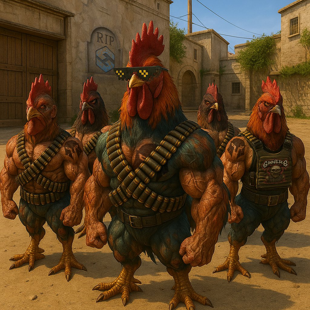 brute_gg1's tweet image. Vzpomínkové meme na 4. místo z našeho prvního MČR 💣

Zároveň vzpomínka na Sampi a Sinners AC… bylo nám ctí s vámi klovat! 🐓🥚
 
Se Sampi bohužel naposled 😪 a Sinners AC… snad se ještě potkáme 👊🏻

#cs2 #cs2meme #counterstrike2 #meme #chickenpower