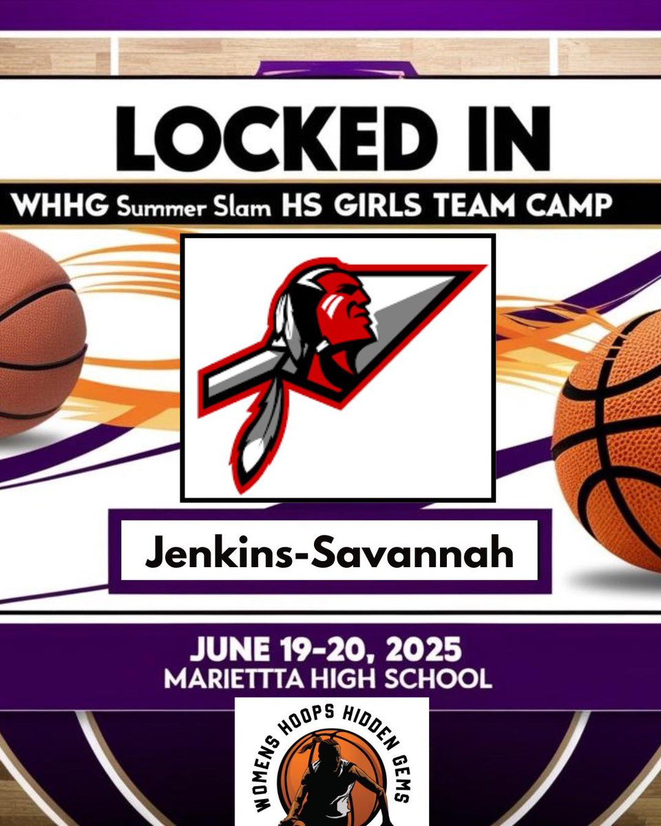 🚨 TEAM LOCKED IN 🚨
​
The Jenkins Lady Warriors are heading to WHHG Summer Slam! 🏀🛡️​

After an impressive 20–9 season in Region 3-AAA, this Savannah powerhouse is ready to showcase their talent on the big stage. ​

📍 June 19–20 | Marietta HS​
📩 DM us to register!