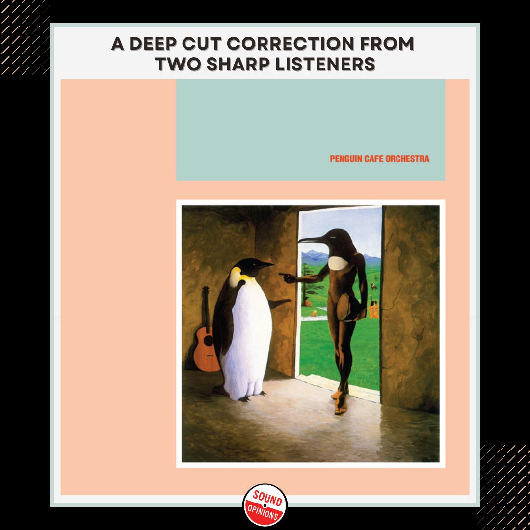 Sound Opinions (@soundopinions) on Twitter photo Who was <a href="/thepenguincafe/">Penguin Cafe</a> and why did <a href="/brianeno/">Brian Eno</a> release two of their albums on his short-lived, obscure label?
On a recent show, Jim accidentally credited the wrong orchestra—but the mix-up led to a rediscovery of the truly unique sounds of <a href="/thepenguincafe/">Penguin Cafe</a>: bit.ly/3Ytm Who was <a href="/thepenguincafe/">Penguin Cafe</a> and why did <a href="/brianeno/">Brian Eno</a> release two of their albums on his short-lived, obscure label?
On a recent show, Jim accidentally credited the wrong orchestra—but the mix-up led to a rediscovery of the truly unique sounds of <a href="/thepenguincafe/">Penguin Cafe</a>: bit.ly/3Ytm