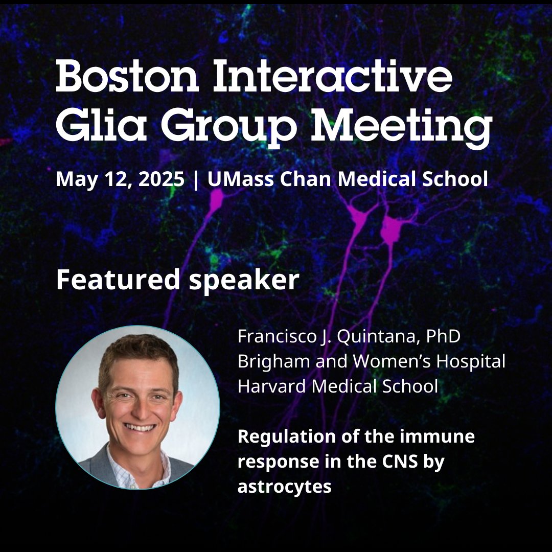 Abcam (@abcam) on Twitter photo 🚨 #BostonInteractiveGliaGroup returns for its annual conference this May with chairs Dorothy Schafer and Travis Faust <a href="/UMassChan/">UMass Chan Medical School</a> and will feature keynote speaker Francisco Quintana @brighamandwomans! Learn more here 👉 events.abcam.com/event/Boston-I…
#GlialCellResearch #BIGG2025 🚨 #BostonInteractiveGliaGroup returns for its annual conference this May with chairs Dorothy Schafer and Travis Faust <a href="/UMassChan/">UMass Chan Medical School</a> and will feature keynote speaker Francisco Quintana @brighamandwomans! Learn more here 👉 events.abcam.com/event/Boston-I…
#GlialCellResearch #BIGG2025