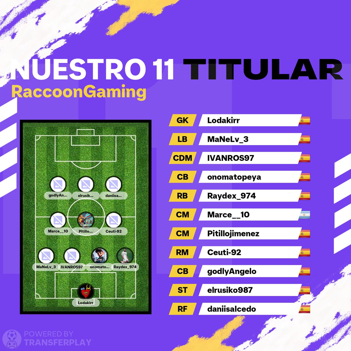 Nuestro XI para esta noche!