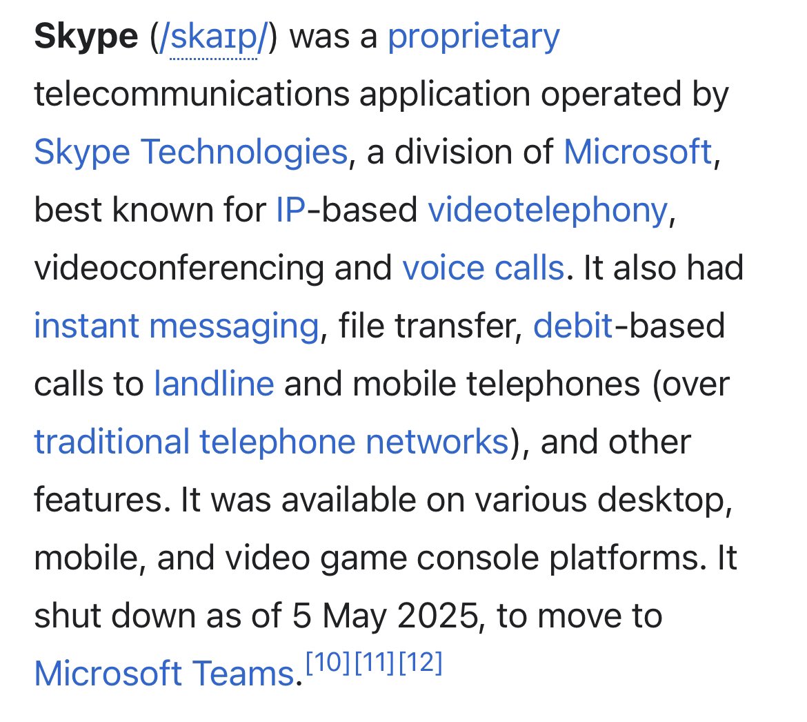 خب انگار اسکایپ هم به خاطره ها پیوست!