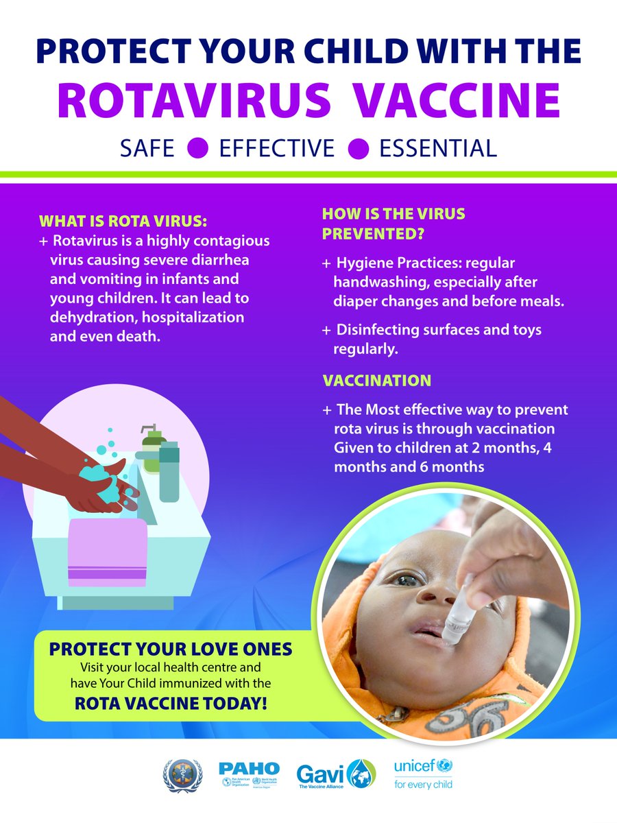 A simple vaccine can protect your little one from rotavirus — a dangerous cause of diarrhea in young children. It’s safe, effective and free in Grenada. 💉💙
Protect your child and your community. #VaccinesWork #ForEveryChild
**********************************************