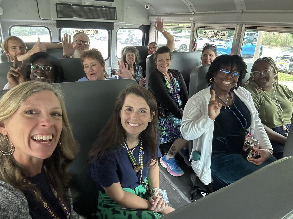 CristieWatson's tweet image. When your principal says to get on the bus, you get on the bus. 😂💚 Loved our Teacher Appreciation Week surprise! @GHMS_Grizzlies