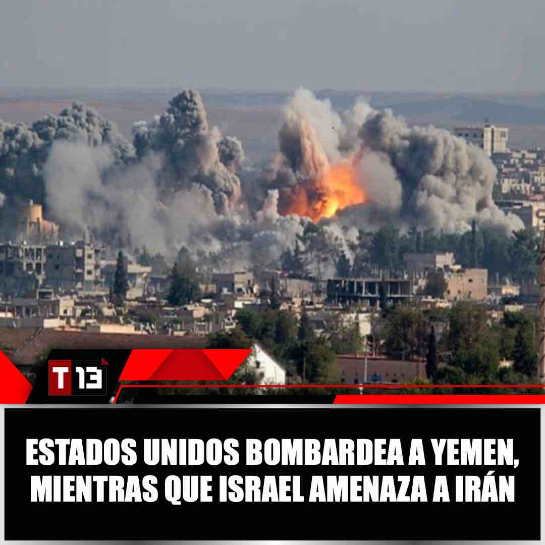 T13Noticias's tweet image. 😱IMPACTANTE🔥| Caos por una decena de #bombardeos contra la capital de Yemen ➡ bit.ly/4ddnRGH