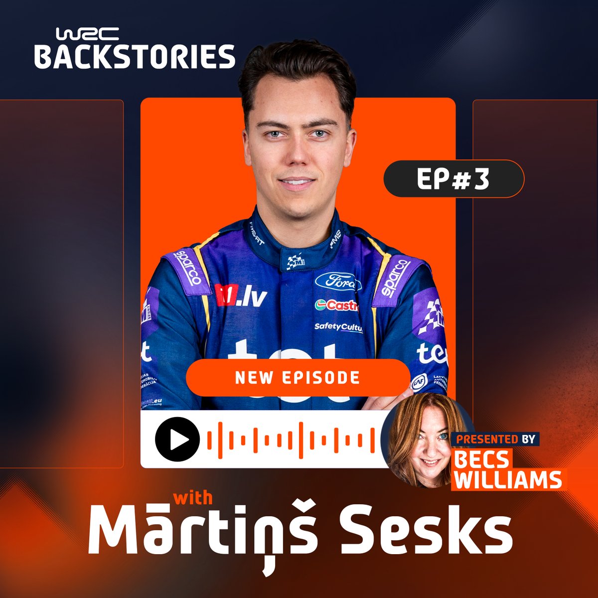 FIA World Rally Championship (@officialwrc) on Twitter photo #WRC Backstories is back for May! Tune in to hear <a href="/Becsywecsy/">Becs Williams</a> delve into the life of 2025 breakthrough sensation <a href="/MSesks/">Mārtiņš Sesks</a>
Tune in now on Spotify (spoti.fi/4lXCeTH) and Apple (bit.ly/430wf7B) #WRC Backstories is back for May! Tune in to hear <a href="/Becsywecsy/">Becs Williams</a> delve into the life of 2025 breakthrough sensation <a href="/MSesks/">Mārtiņš Sesks</a>
Tune in now on Spotify (spoti.fi/4lXCeTH) and Apple (bit.ly/430wf7B)